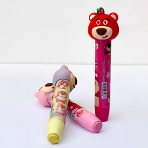 Kawaii Pink Bear Push-Pull Eraser