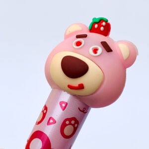 Kawaii Pink Bear Push-Pull Eraser