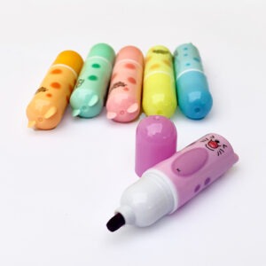 Mini Pastel Highlighters – Set of 6 with Pouch