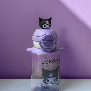 3D Character Head Water Bottle – 500ml | Dual Drinking Modes + Fun Lid