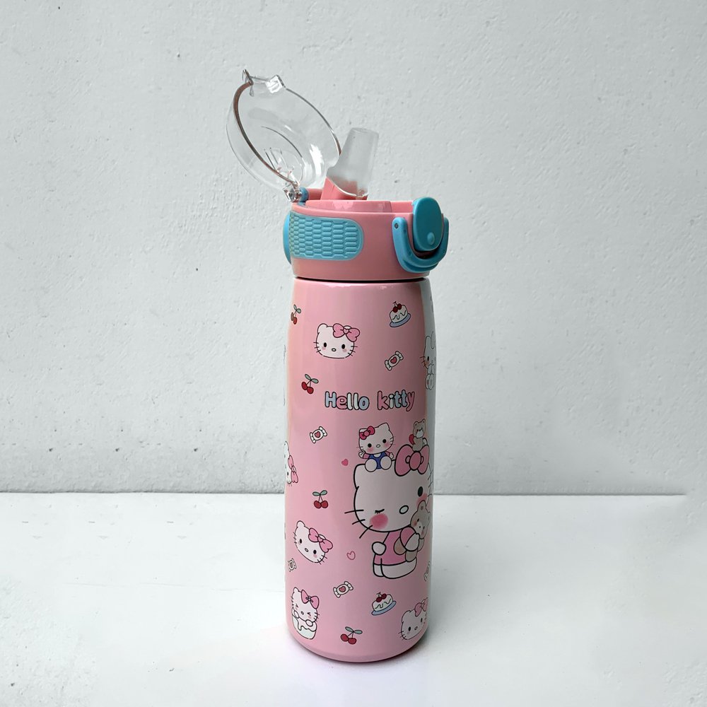 Hello Kitty Water Bottle – 650ml | Flip Cap with Safety Lock
