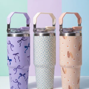 Printed Dual-Drinking Tumbler – Leak-Proof | 750ml