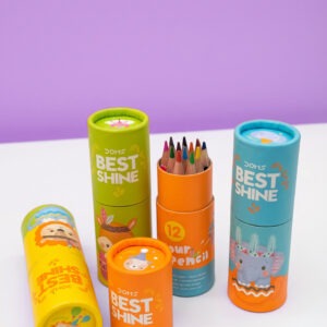 Color Pencil Set – 12 Shades | Cylinder Box Edition