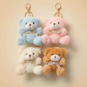 Plush Teddy Bear Keychain